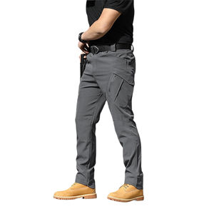 Nouvelle Arrivée Pantalon de Sport et d'Extérieur à Séchage Rapide, Imperméable, Kaki, Cargo Décontracté, en Coton, pour Homme, Idéal pour la Randonnée et le Travail - Product Image 3