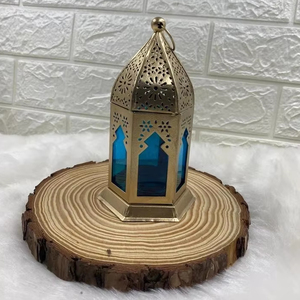 Linterna marroquí para colgar en la ventana, gafas de Metal y plástico, iluminación decorativa interior Vintage ligera para fiesta en casa, boda - Product Image 1