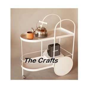 Fabulous Design Serving Cart <b>Trolley</b> In Iron Black Color Serving Food Snacks <b>Trolley</b> For Home Kitchenware Use - Product Image 4