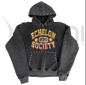 เสื้อฮู้ดแห้งเร็วประดับพลอยเทียมดิจิตัล100% กำหนดได้เองดูไม่เหมือนใครสำหรับฤดูหนาว - Product Image 1