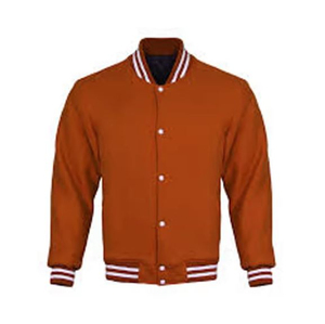 Mangas de cuero de invierno para hombre para chaquetas de béisbol Vintage Chenille Patch bordado Letterman Varsity Jacket - Product Image 2