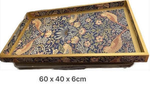 Best Home Decor Metal and Enamel Dish with Traditional Bird Design 8-Inch Meenakari Tray for Dinnerware Use - Product Image 3