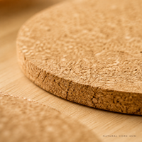 Ensemble de sous-verres ronds en liège naturel, sous-verres vierges personnalisables avec logo pour table, cadeau, vente en gros, pour enfants, direct OEM ODM