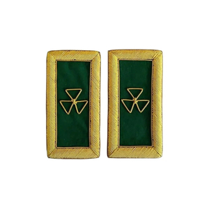 Parches Bordados a Mano con Cruz para Manga de Abrigo de Gran Comandante de los Caballeros Templarios Masónicos (Par) - Product Image 1