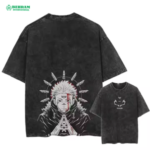 Fabricant sur mesure, vente en gros de t-shirts pour hommes de haute qualité, coupe ample, 100% coton, respirant, écologique, Behram - Product Image 4