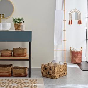 Panier en jacinthe d'eau naturelle tressé en forme de voiture mignonne, panier de rangement fait main, vente en gros, écologique, fabriqué au Vietnam - Product Image 2