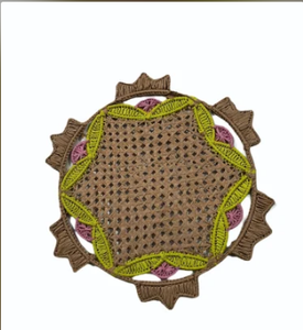 Manteles Individuales Decorativos Impermeables Antideslizantes Reutilizables de Jacquard Bordado Sólido - Product Image 3