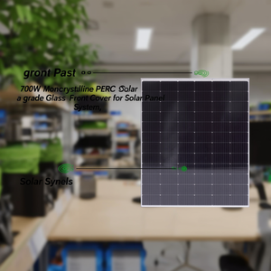 Panneau solaire monocristallin PERC 700W, couverture avant en verre de qualité A pour système solaire - Product Image 3