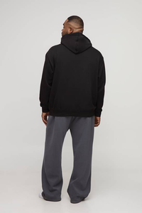 Sweat-shirts à capuche oversize à épaules tombantes en molleton 100% coton pour homme, avec logo personnalisé, teinture unie, vente chaude, haute qualité, couleurs vives - Product Image 2