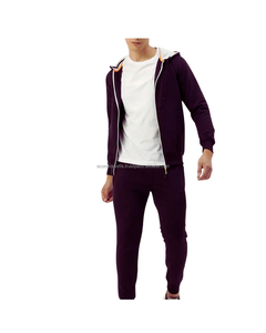Ensemble de survêtement unisexe à logo personnalisé vêtements de sport jogging 2 pièces veste et pantalon zippés vêtements de sport vêtements de fitness en vrac - Product Image 2