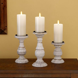 Bougeoir en bois durable de style américain avec couleur et taille personnalisées pour la décoration intérieure - Product Image 5