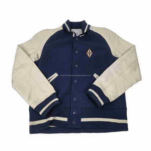 Personalizado Casual Hombres Streetwear Cool Varisty Hombres Chaquetas Cuero Versity University Bomber College Chaqueta para hombres de alta calidad - Product Image 1