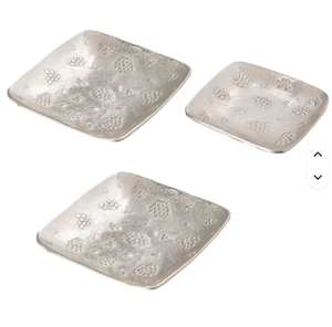 ถาดอลูมิเนียมหล่ออาหารรูปทรงสี่เหลี่ยมดีไซน์ทันสมัยสำหรับบ้านและโรงแรมพร้อมชุบนิกเกิลสำหรับงานแต่งงานและงานเลี้ยง - Product Image 1