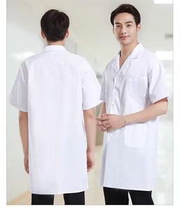Promoción personalizada Hospital Medical Lab Doctor Coats chaqueta uniforme hombre mujer médicos bata blanca hombres - Product Image 3