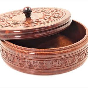 Wooden Roti <b>Box</b> Chapati <b>Box</b> - Product Image 1