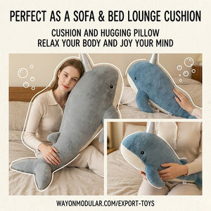Aika – Coussin corporel géant en peluche super douce, thème océan, avec <span class=keywords><strong>ventre</strong></span> côtelé, rembourré en coton PP, vente en gros - Product Image 5