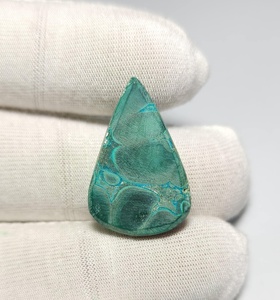 100% naturel chrysocolle Malachite Cabochon Azurite Malachite pierre précieuse Malachite chrysocolle lâche pierres précieuses bijoux 22 CTS fantaisie - Product Image 4