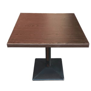 Table à manger en bois HPL de qualité restaurant avec base robuste - Product Image 1