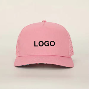 Gorras de poliéster de malla de rendimiento deportivo transpirable, gorra de Golf perforada con agujero cortado con láser, gorra de béisbol en blanco personalizada con logotipo personalizado - Product Image 5