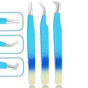 Offre Spéciale Kit magnétique brillant pince à cils couleur or Plasma belle pince à épiler 3 pièces étui magnétique classique pince à épiler à pointe pointue - Product Image 6