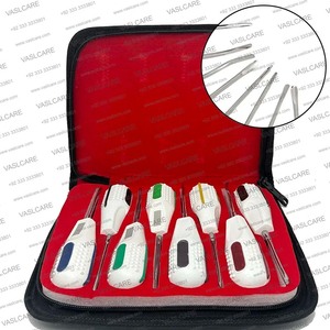 8Pieces Manual Dental Root Elevator Set Premium Quality Dental Extraction Elevator with Silicone Handle CE Certified by Vaslcare - Product Image 2