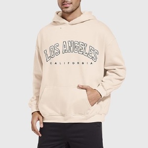 Sweat-shirt à capuche côtelé personnalisé pour homme, col rond classique, manches longues, imprimé numérique, poche, coupe régulière, hiver - Product Image 4