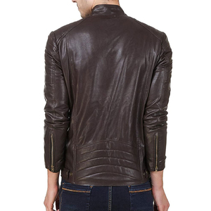 Veste en cuir d'agneau véritable pour homme de haute qualité, personnalisée, tendance, avec logo personnalisé, veste pour homme - Product Image 6