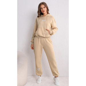 2022 New Design Custom Logo Ladies Jogger 2 Piece Fitness Clothing Sweat Track <b>Suits</b> <b>Jogging</b> Sportsuit <b>Womens</b> Tracksuits 2023 - Product Image 1