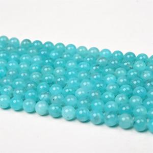 Cuentas Redondas de Amazonita Natural Azul Cielo de 6mm, 8mm y 10mm, 15 Hilos, Accesorios para Cuentas de Bolígrafo - Product Image 4