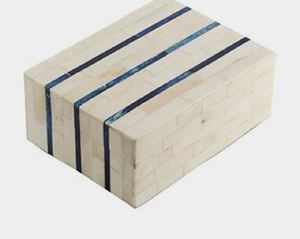 Caja decorativa con incrustaciones de hueso hechas a mano, artesanía de calidad para almacenamiento de joyas y whisky con diseño elegante al mejor precio - Product Image 1