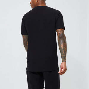 Camisetas ajustadas personalizadas de algodón 100% para hombre, estilo informal, patrón de letras único, serigrafía, logotipo frontal, ajuste holgado moderno - Product Image 2