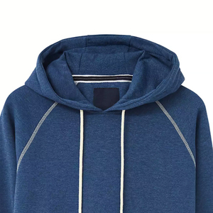 Sudaderas con Capucha de Forro Polar de Poliéster/Algodón de Color Liso de 2 Piezas para Hombre, Ajuste Regular, Secado Rápido, Teñido Liso, Venta al por Mayor para Invierno - Product Image 5