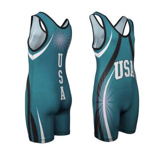 High Quality Sublimated <b>Singlet</b> On Cheap price 2025 Custom Team Stretch <b>Wrestling</b> <b>Singlet</b> with Sublimation Printing - Product Image 2