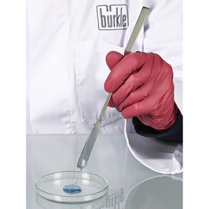 Espátula de Acero Inoxidable de Doble Cara con Borde Angular y Redondeado para Espalviar y Dosificar con Precisión - Burkle GmbH Hecho en Alemania - Product Image 2