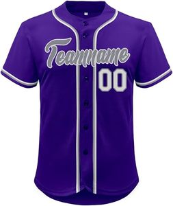 La mejor camiseta de béisbol y Softbol Profesional más demandada, nuevo modelo elegante con estampado personalizado, el uniforme más vendido - Product Image 1