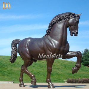 Estatua de escultura de <span class=keywords><strong>caballo</strong></span> árabe animal de metal de bronce de tamaño natural al aire libre a la <span class=keywords><strong>venta</strong></span> - Product Image 5