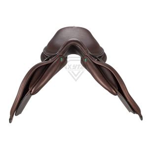Silla de montar de cuero ajustable para rodeo, carreras de barriles o equitación de sendero, construcción ligera con correas de estribo duraderas - Product Image 2
