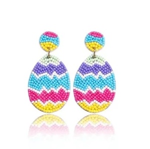 Pendientes de Cuentas Elegantes y Modernos, Pendientes de Diseño con Bordado de Cuentas Artesanal, Joyería de Moda Personalizada de Alta Calidad 2026 - Product Image 2