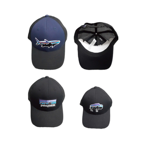 Chapeau de camionneur en coton bleu léger avec dos en maille design requin-Respirant et confortable pour l'extérieur - Product Image 6