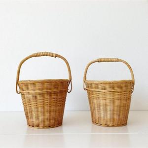 Cesta y papelera de ratán hecha a mano 100%, Material respetuoso con el medio ambiente, cesto para regalos, paños, juguetes para niños, contenedor de bebidas, cesta de TCD - Product Image 4