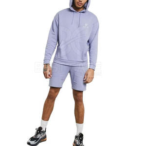 Ensemble décontracté homme grande taille en coton respirant, best-seller, haute qualité, avec service OEM et couleurs personnalisables (T-shirt et short) - Product Image 3