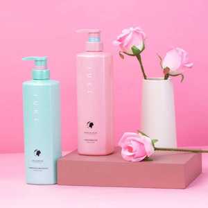 Bouteilles carrées en PET sans BPA de 720 ml avec pulvérisateur à pompe pour shampooing, revitalisant, soins capillaires, emballage de haute qualité, sérigraphie - Product Image 2