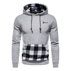 Hombres Pullover Hoodies OEM Servicio de alta calidad Hecho Oem Custom Cotton Blended Pullover Hoodies Adultos - Product Image 3