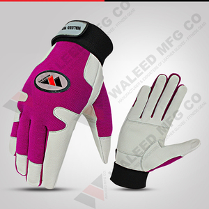 Gants de frappe de baseball en cuir de vachette durable, confortables, avec logo personnalisé, blancs et noirs, pour adultes, pour l'entraînement sportif - Product Image 4