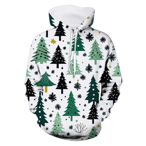 Thermal Polyester Digital Printing Customized <b>Men's</b> Autumn <b>Hoodies</b> Green Ugly <b>Christmas</b> Sweaters Full Zip Sweatshirts Customized - Product Image 6