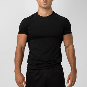 OEM Fabricante al por mayor camiseta para hombres Transpirable en blanco Delgado Personalizado Hombres O-cuello Sólido Hombres Muscle Fit 100% algodón ajuste suelto - Product Image 4