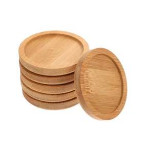 Juego decorativo de la mejor calidad de 6 posavasos de madera para cocina usada y decoración restaurantes y hogar - Product Image 1
