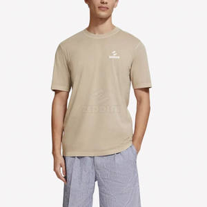 Camiseta de algodón 100% para hombre Patrón sólido antiarrugas único Tejido de punto de alta calidad Mejor precio Venta en línea - Product Image 2