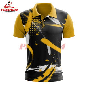 Chemises de golf polo pour hommes de haute qualité, à séchage rapide, personnalisées par sublimation, coupe ajustée, polyester, vente en gros - Product Image 6