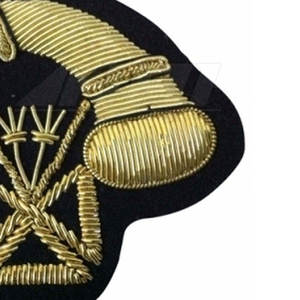 Bullion Blazer <b>Badges</b> Premium Embroidered Metal Lapel Pins for Jackets and Uniforms Luxury Bullion Blazer <b>Badges</b> - Product Image 6